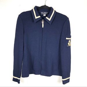 St. John Collection by Marie Gray zip sweater